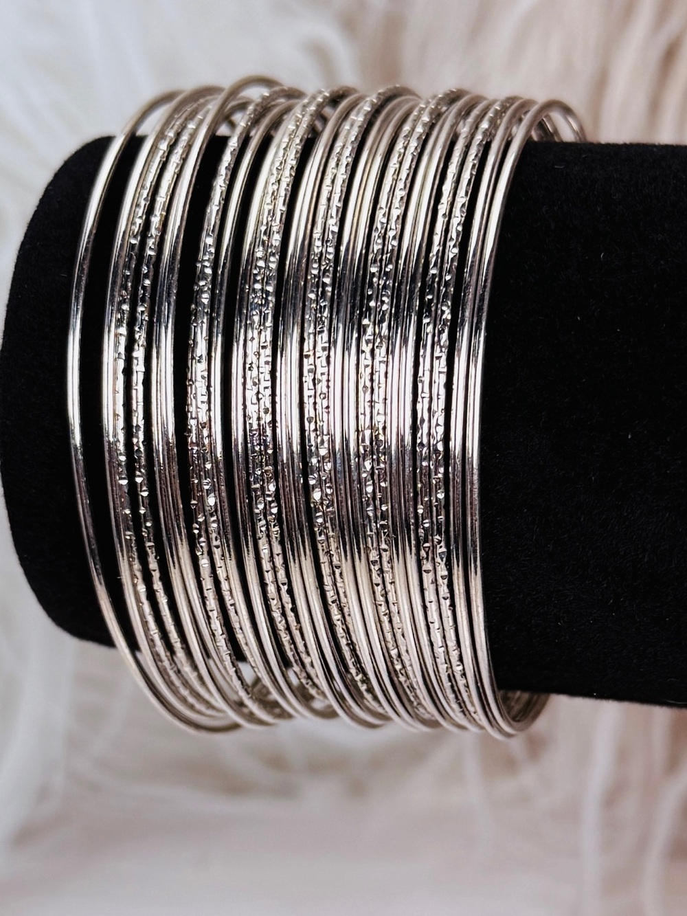 Interesting, vintage Silvertone costume wideband cuff bracelet